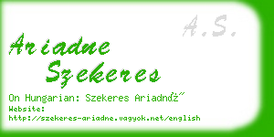 ariadne szekeres business card
